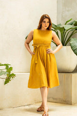 Coastal Breeze Linen Dress