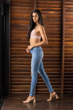 distressed skinny jean