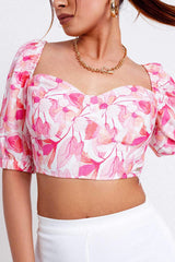 Yora Puff Sleeve CropTop