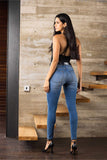 distressed skinny jean