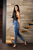 distressed skinny jean