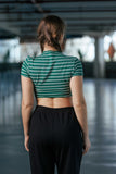 Zamyra Curled Crop Top