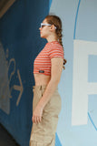 Zamyra Curled Crop Top