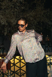 Lyra Abstract Shirt Top