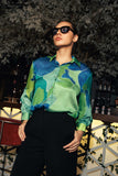 Lyra Abstract Shirt Top