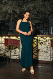 Serpentine Elegance Maxi Dress