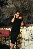 Merlot Off Shoulder Dress