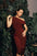 Merlot Off Shoulder Dress
