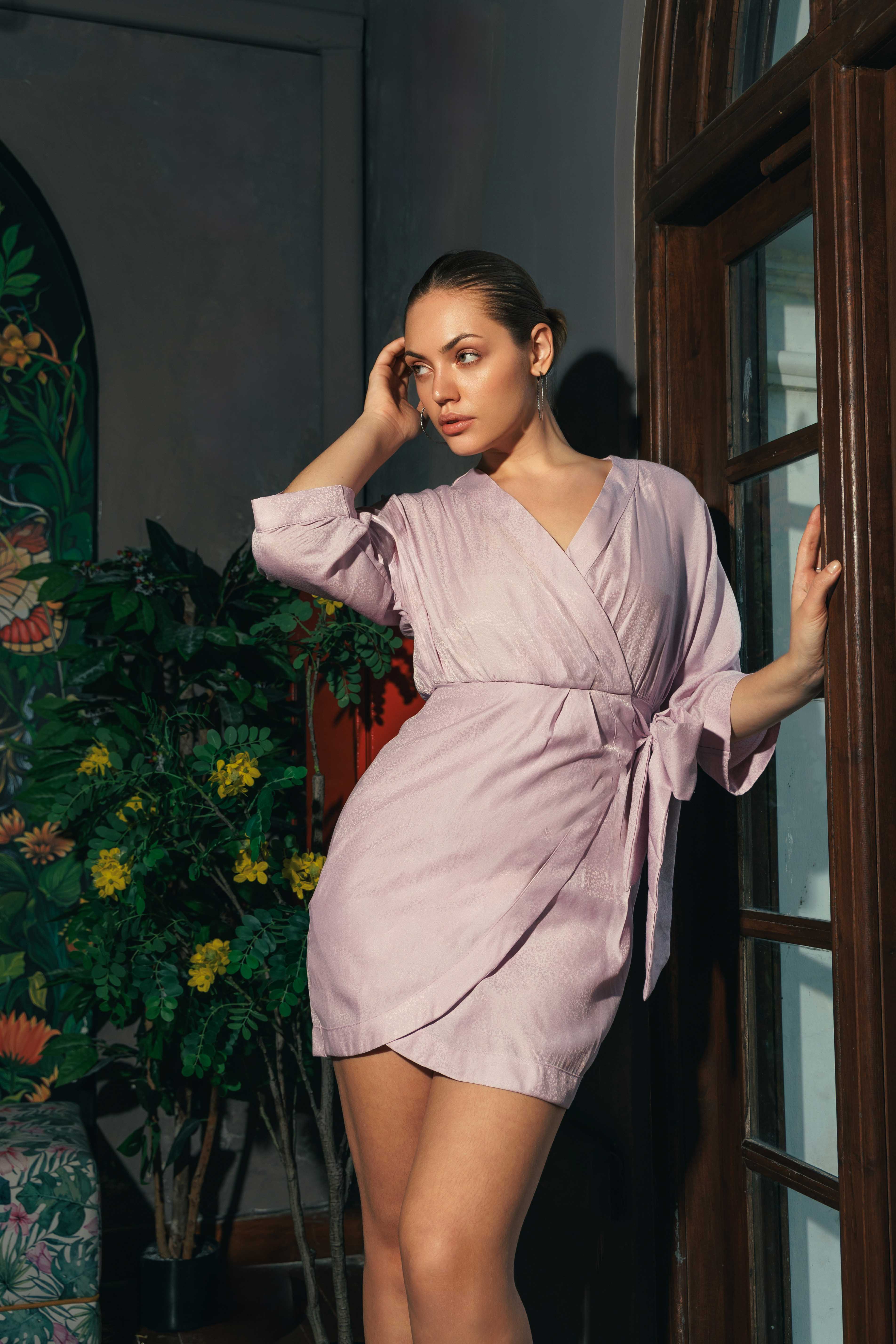 Celeste Wrap Mini Dress