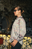Lyra Abstract Shirt Top