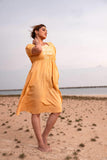 Misty Morning Linen Dress