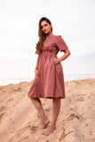 Arid Bloom Linen Dress