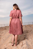 Arid Bloom Linen Dress