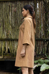 Sandstone Moment Linen Dress