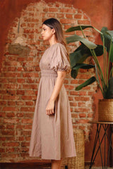 Moonlit Mirage Linen  Dress